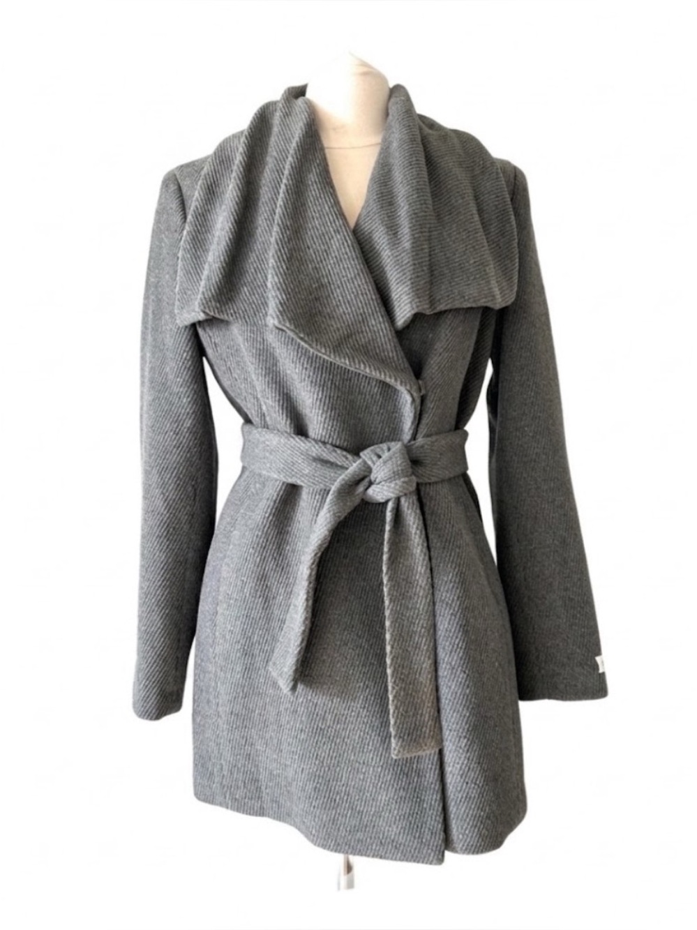 NWOT Calvin Klein Wool Blend Trench Coat Jacket Sz 6